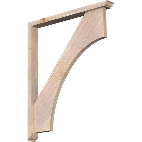 Ekena Millwork Westlake Traditional Smooth Bracket w/ Offset Brace, Douglas Fir, 3 1/2"W x 34"D x 40"H BKT0402X34X40WTL01SDF - main
